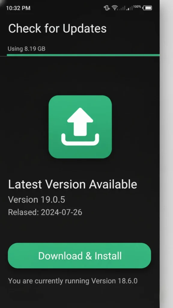 Check for the latest updated version
